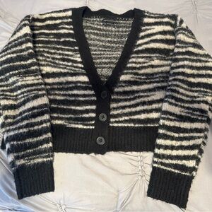 Urban Outfitters Zebra Stripe Cardigan